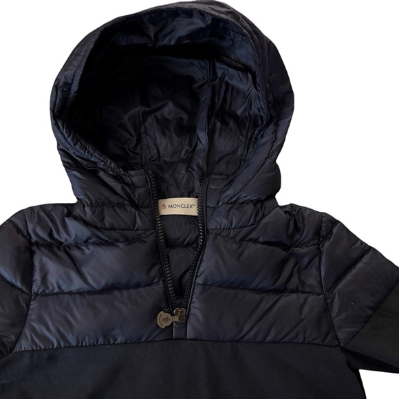 Moncler ABITO C/CAPPUCCIO DRESS W/HOOD Youth Size 10Y Navy Blue - Picture 5 of 14